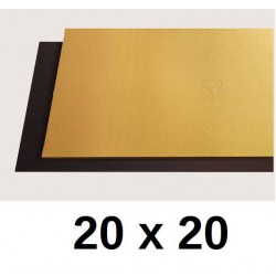 TAVOLETTE CARTONE 2400gr/mq ORO/NERO 20x20cm LISCE 10kg