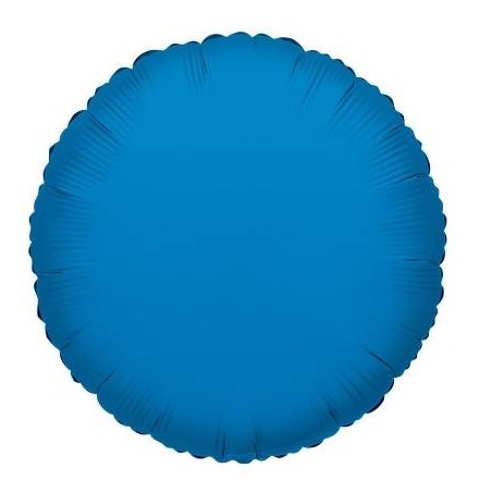 PALLONE MYLAR TONDO BLU ROYAL 18 43cm 1pz RC