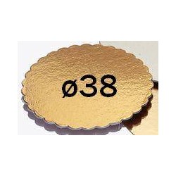 DISCO CARTONE KAPPATO ORO ø38 1 PEZZO
