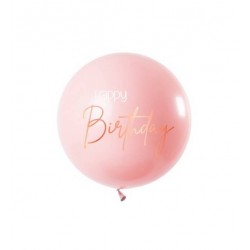 PALLONE LATTICE Happy Birthday 31 - 80 cm Elegant Lush Blush 1 pz