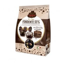 PRALINE CACAO 55% CON GRANELLA DI COOKIES 250gr