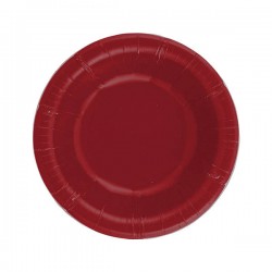 PIATTI FONDI 24cm ROSSO RUBINO 8pz