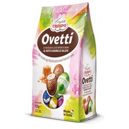 OVETTI DI CIOCCOLATO AL LATTE CON CREMA AL GUSTO CARAMELLO SALATO 150gr