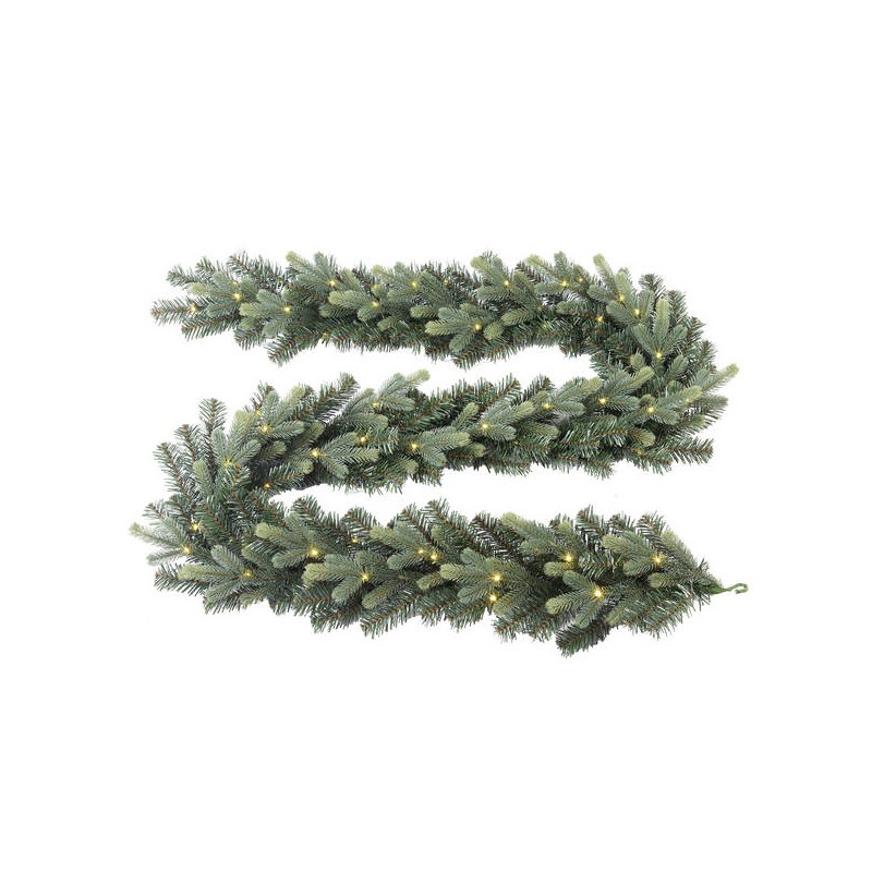 GHIRLANDA PINO VERDE CON LED 270cm interno