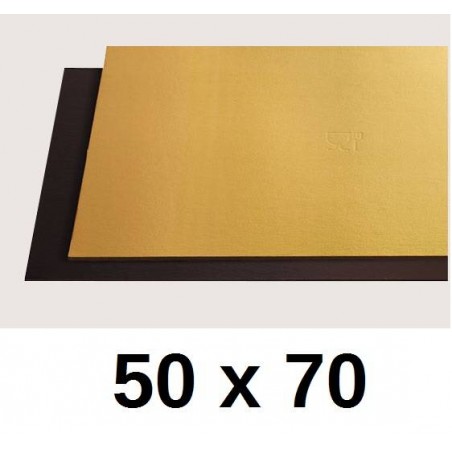 TAVOLETTE CARTONE 2400gr/mq ORO/NERO 50x70cm LISCE 10kg