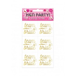TATUAGGI TEAM BRIDE TEAM SPOSA 5x5cm 6pz