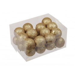 SFERE SPARKLING DARK GOLD Ø4cm 24pz