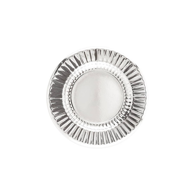 PIATTI ROUND 21cm ARGENTO 8pz