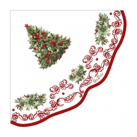 TOVAGLIOLI 33x33 CHRISTMAS POTTERY 16pz