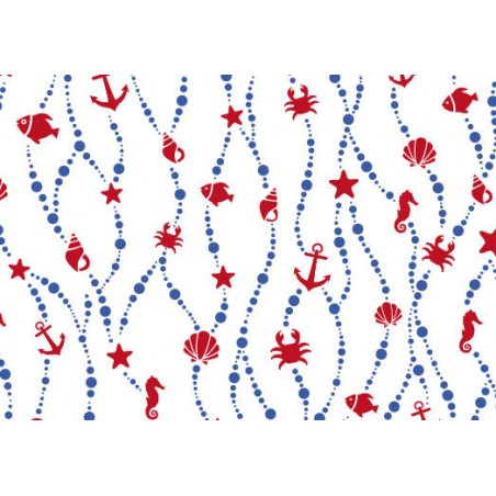 TOVAGLIOLI 38x38 STAR 40pz DECOR DEEP OCEAN BLU COBALTO