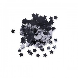 CORIANDOLI IN FOIL STELLE ø2cm 50gr NERO METAL