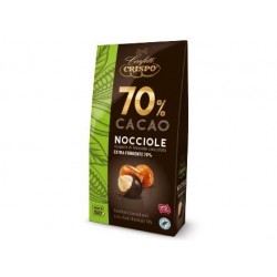 NOCCIOLE RICOPERTE DI CIOCCOLATO FONDENTE 70% 130gr