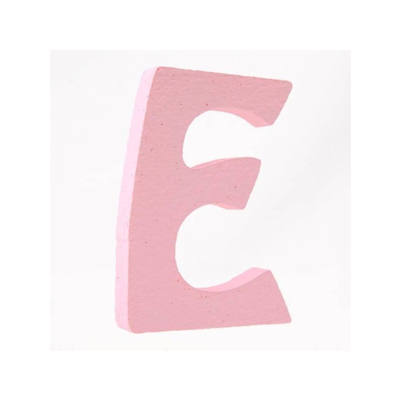 LETTERA POLISTIROLO PASTELLO mm120x90 E ROSA PASTELLO