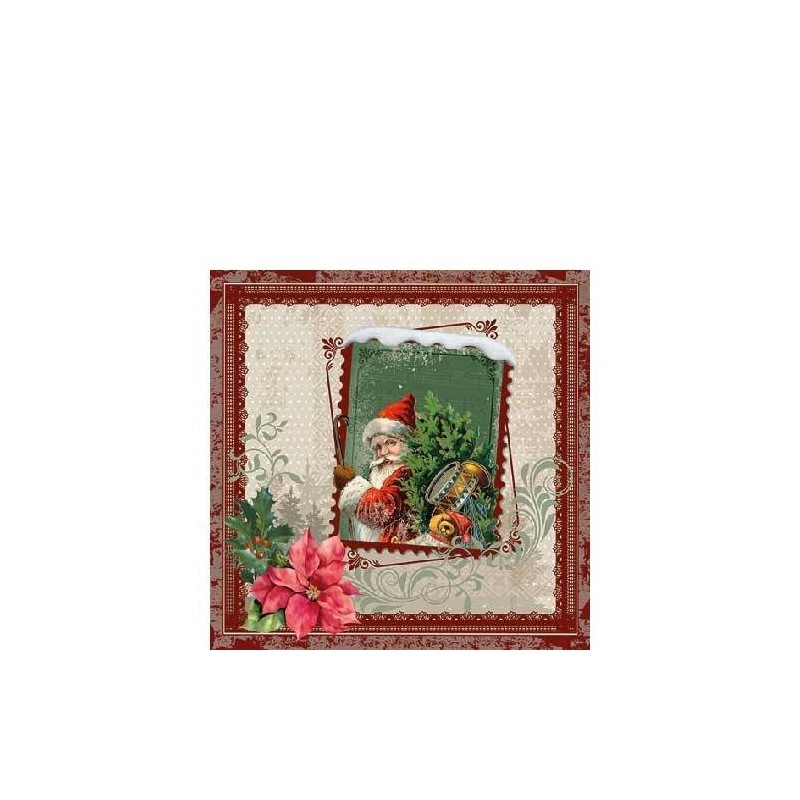 TOVAGLIOLI 25x25 SANTA STAMP 20pz