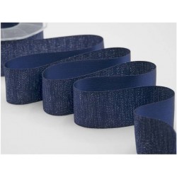 NASTRO RASO BOUTIQUE LAMè mm40x20mt COL.426 BLU SCURO