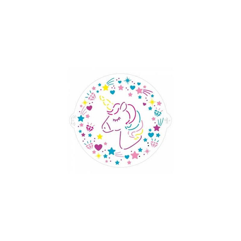 STENCIL UNICORNO ø25cm