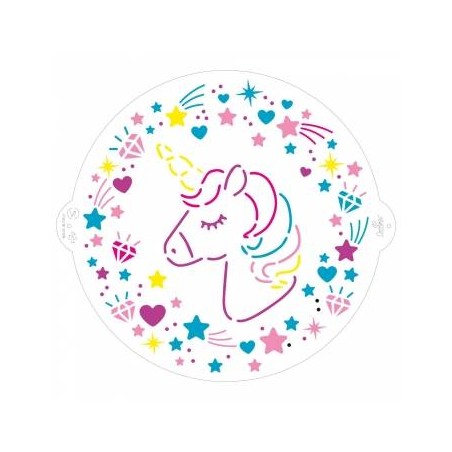 STENCIL UNICORNO ø25cm