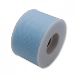 TULLE ROTOLO cm5x50mt CELESTE BIG