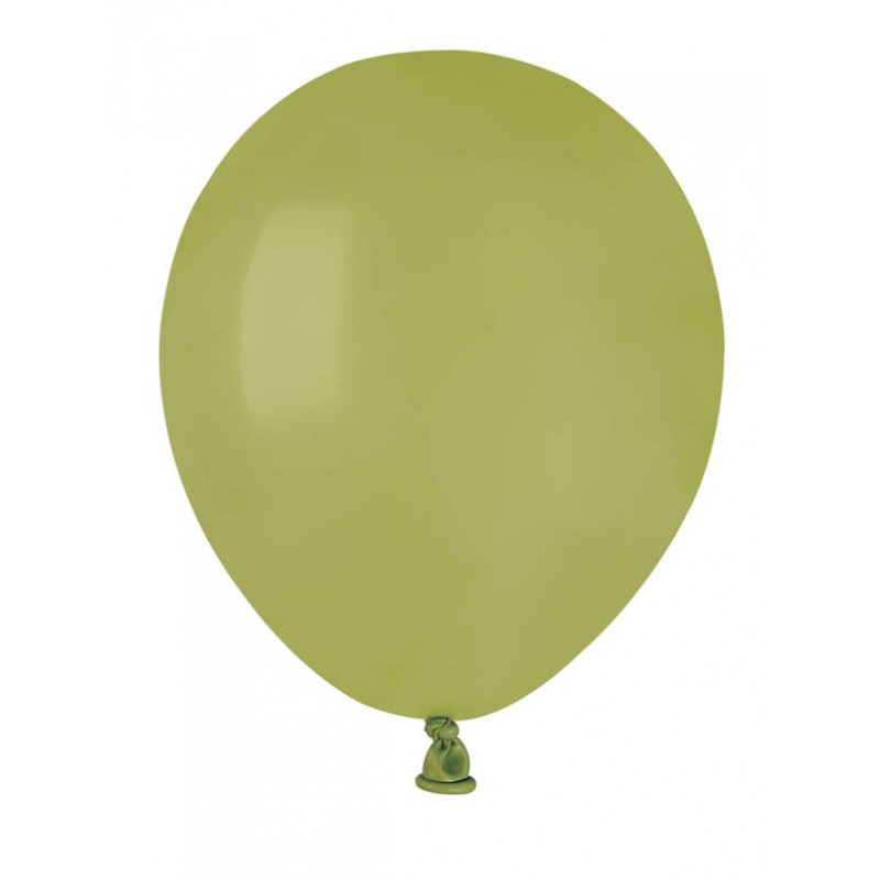 PALLONCINI COLOR 5 12cm VERDE OLIVA 100pz