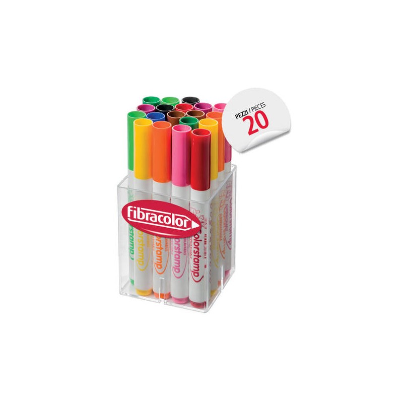 COLORSTAMP STAMPINO 20pz FIBRACOLOR