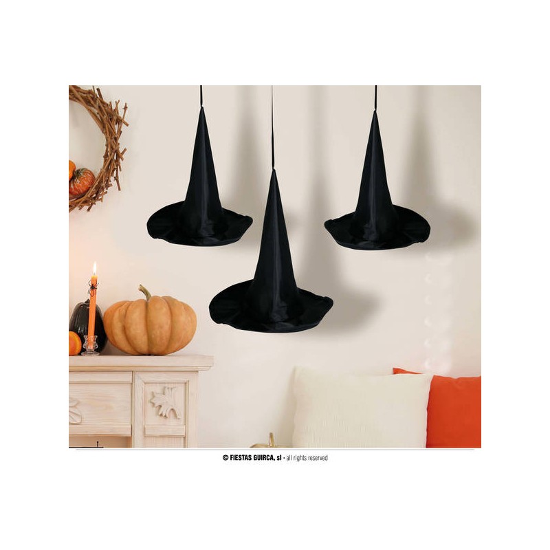 SET 3 CAPPELLI STREGA 18cm DA APPENDERE