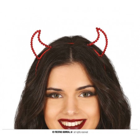 CERCHIETTO ROSSO DEMONIO PIETRE PREZIOSE