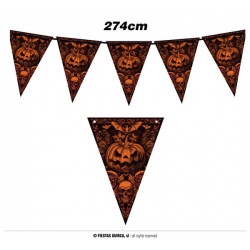 FESTONE IN CARTA 300cm ZUCCA GOTICA