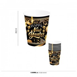 BICCHIERI 240ml HAPPY NEW YAER 6pz