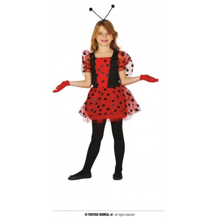 COSTUME COCCINELLA BAMBINA 7 ANNI