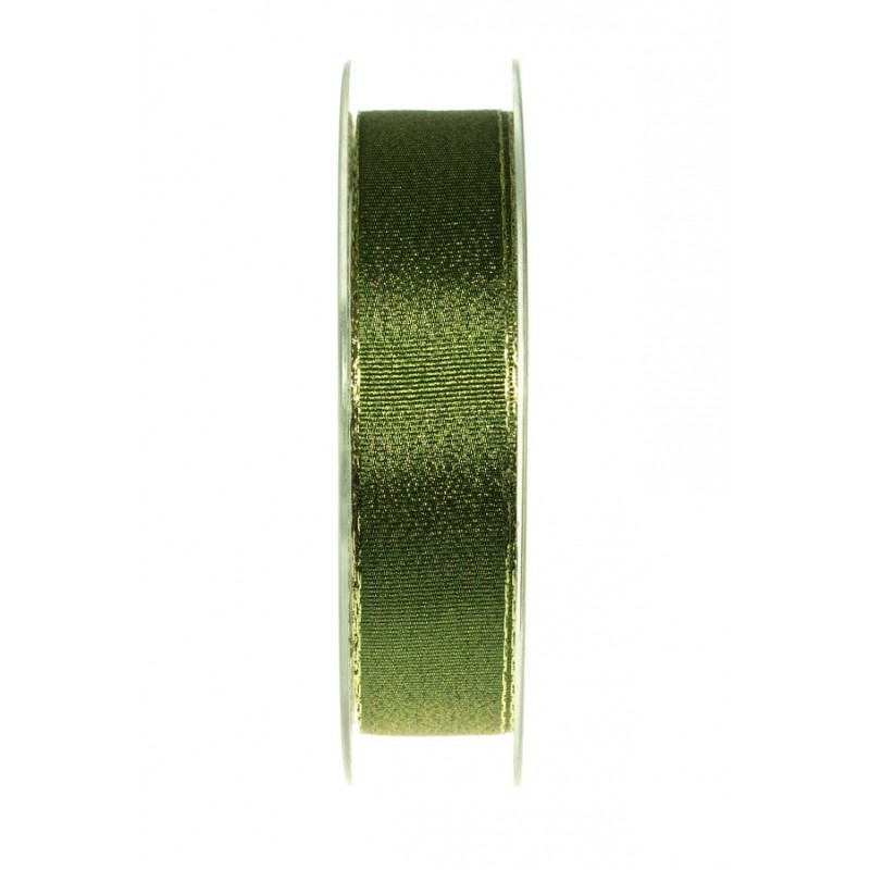 NASTRO WIEN BORDO ORO mm22x20mt VERDE OLIVA