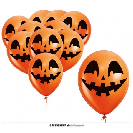 PALLONCINI ARANCIONI 30cm 10pz ZUCCA