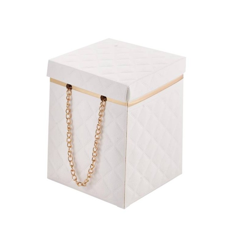 GIFT BOX C/COP CATENA ORO 10x10x13,8cm