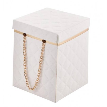 GIFT BOX C/COP CATENA ORO 10x10x13,8cm