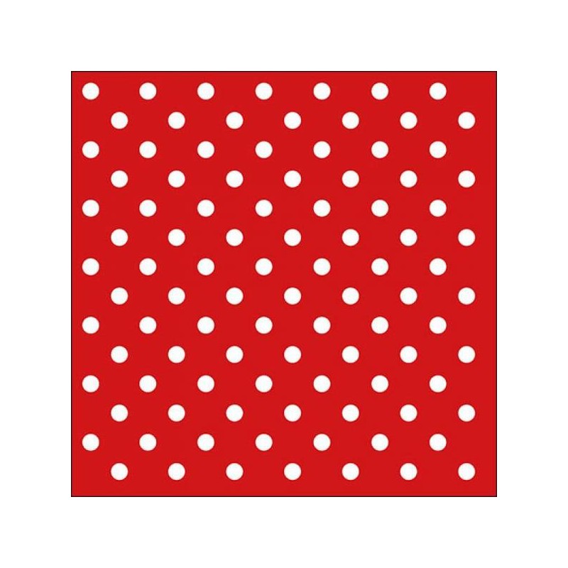 TOVAGLIOLI 33x33 DOTS RED 20pz