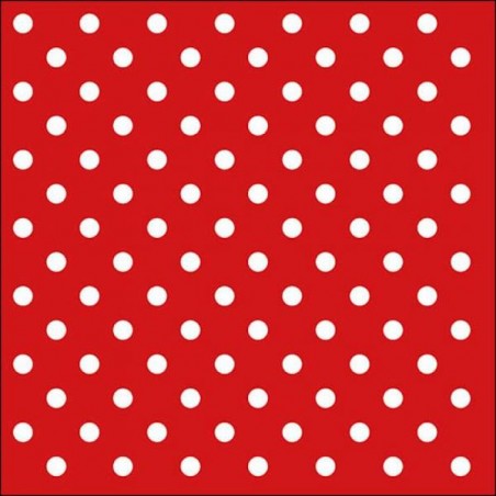 TOVAGLIOLI 33x33 DOTS RED 20pz