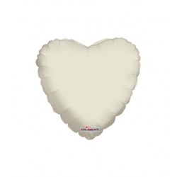 PALLONE MYLAR CUORE 18 45cm AVORIO RC