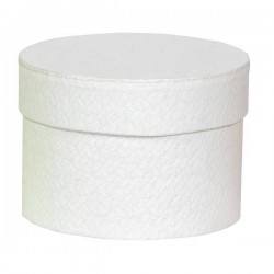 SCATOLINA LITTLE BOXES ø9x6,5cm BIANCO