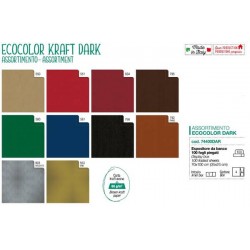 CARTA REGALO KRAFT 70x100cm 100fg SCATOLA ASSORT. T.UNITA DARK 74400DAR