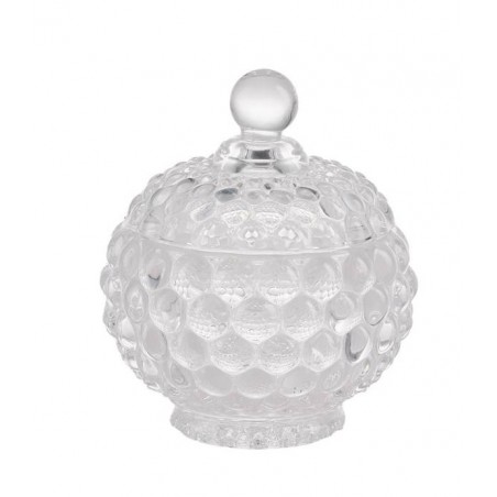 SCATOLA IN VETRO ø10x11,5cm