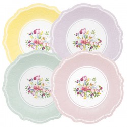 PIATTI LIBERTY 27cm ENGLISH GARDEN 4 COL.ASS.TI 8pz