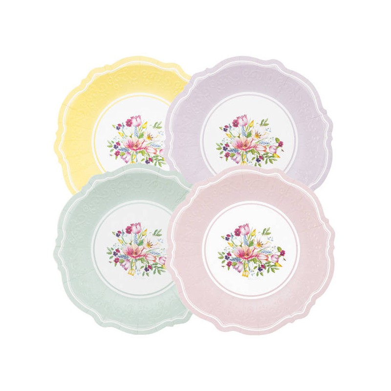 PIATTI LIBERTY 27cm ENGLISH GARDEN 4 COL.ASS.TI 8pz