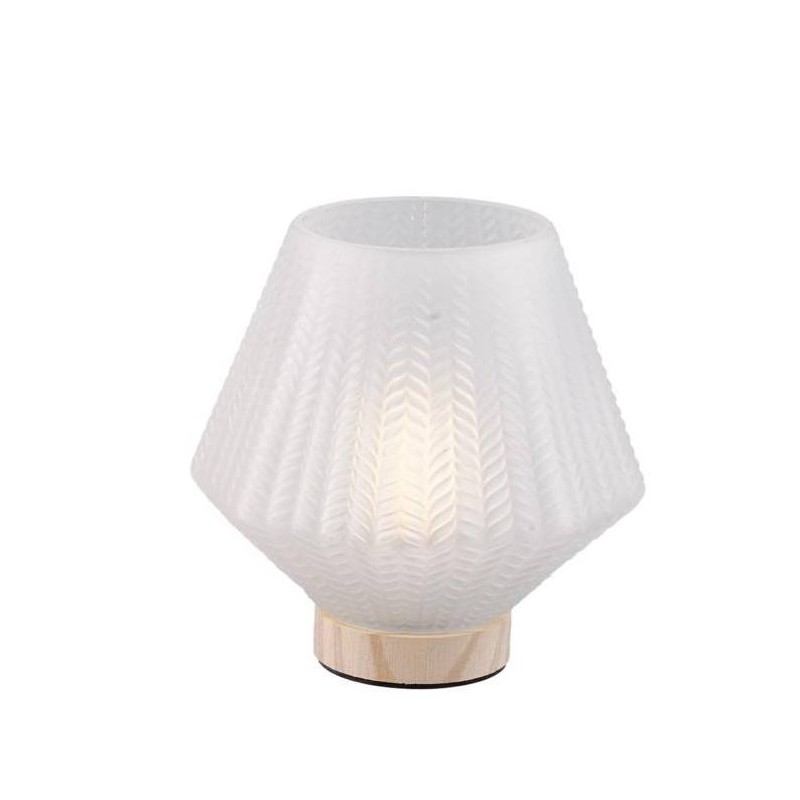 LAMPADA VETRO VT BIANCA ø12cm