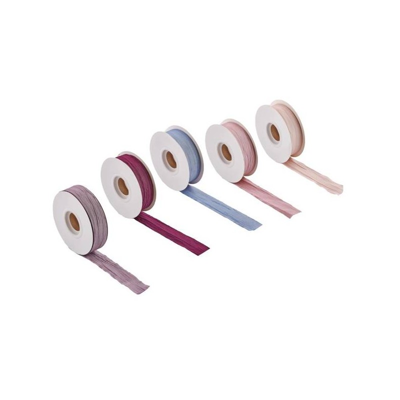 NASTRO WRINKLED SATIN mm25x50mt ROSSO