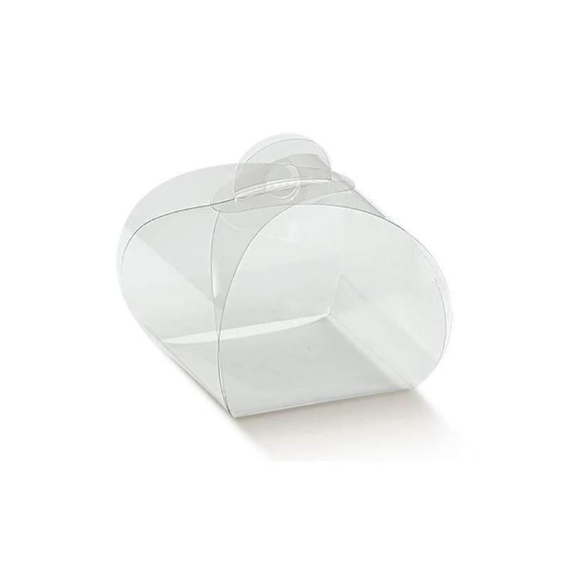 SCATOLA TORTINA PVC TRASPARENTE 5,5x5,5x5cm 10pz
