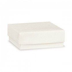 SCATOLA F/COP FIBRA BIANCO 12x12x4,5cm 10pz