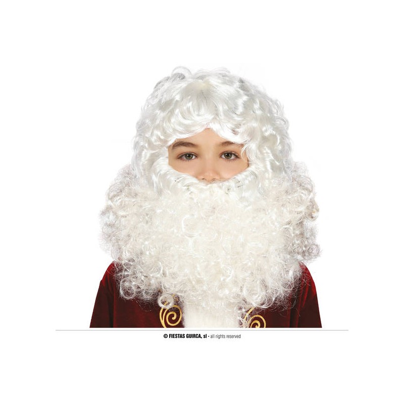 PARRUCCA E BARBA BABBO NATALE BAMBINO
