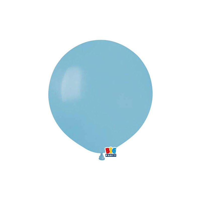 PALLONCINI LATTICE 19 48cm CELESTE BABY 25pz