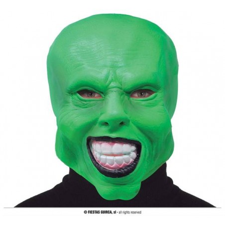 MASCHERA DIABOLICO VERDE LATEX