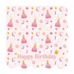 TOVAGLIOLI 33x33 PRINCESS UNICORN C/SMERLO 16pz