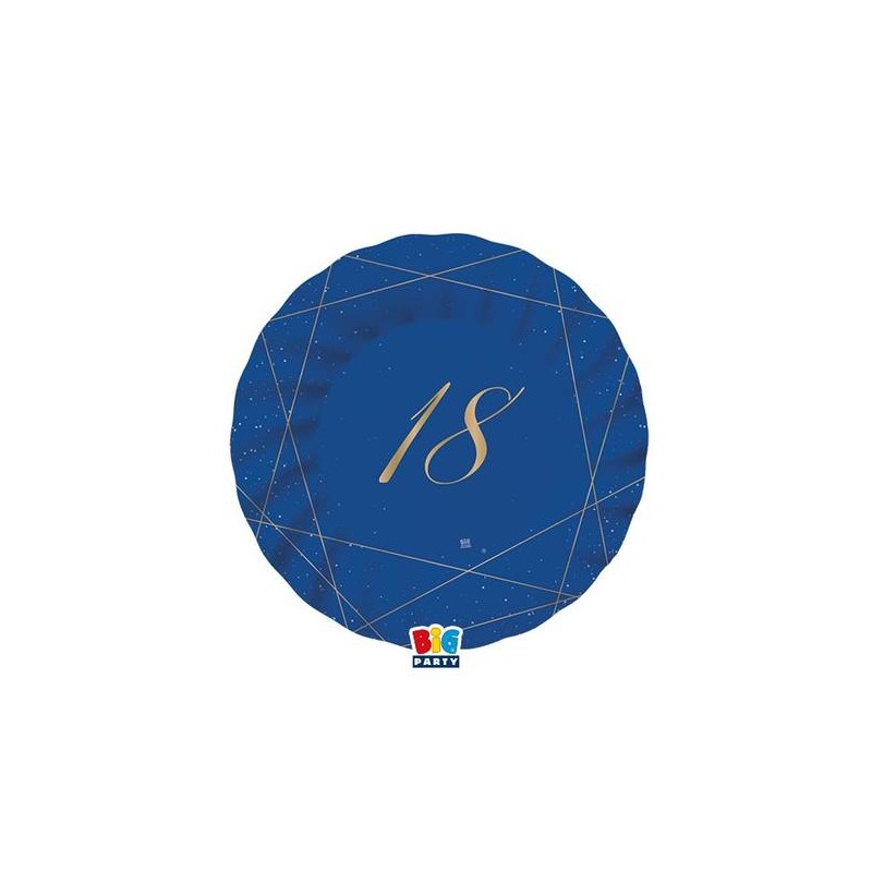 PIATTI ø20cm 18 ANNI BLUE GOLD 8pz